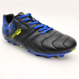 Brava Soccer Futbol Cleats Youth Boys Size 5.5D Blue Black Yellow Lace Up 160464